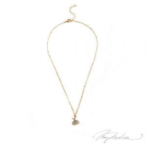 Collar Tenis Raquetas Mini Dorado Colección Alcalá de Henares