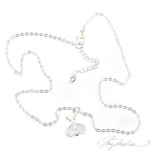 Collar Tenis Raquetas Mini Plata Colección Alcalá de Henares