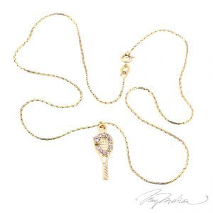 Colar de Rodio y Oro Laminado TENISZIROL