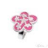 Anillo de la Colección Cervantes en Rodio y Esmalte Fucsia Flor de Estrellas