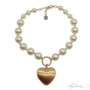 Collar Perlas y Corazón Colección Cervantes