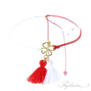 Pulsera Martisor HILTRE Rojo y Blanco de la Colección MARTIE