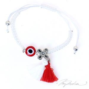 Pulsera Martisor CORTEJFLO en blanco de la Colección MARTIE