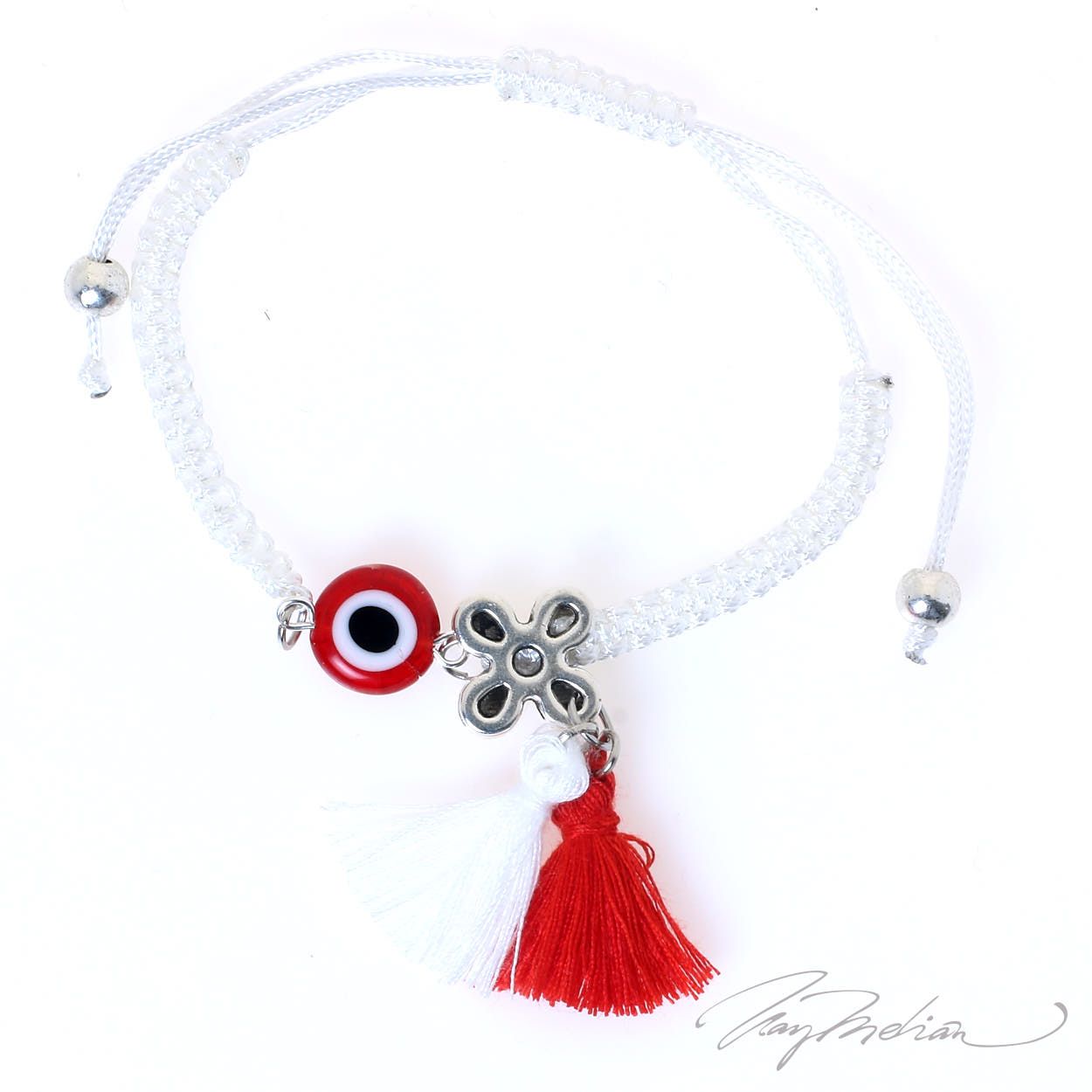 Pulsera Martisor CORTEJFLO en blanco de la Colección MARTIE