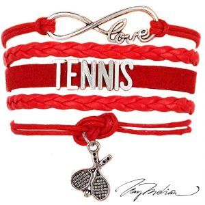 Pulseras Trenzadas Tenis y Raqueta