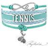 Pulseras Trenzadas Tenis y Raqueta