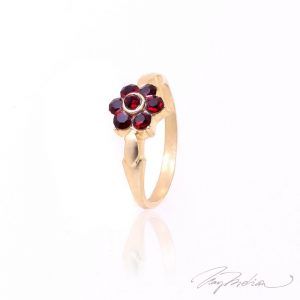 Anillo GRANATE de Oro Laminado de 18K de la colección Alcalá de Henares