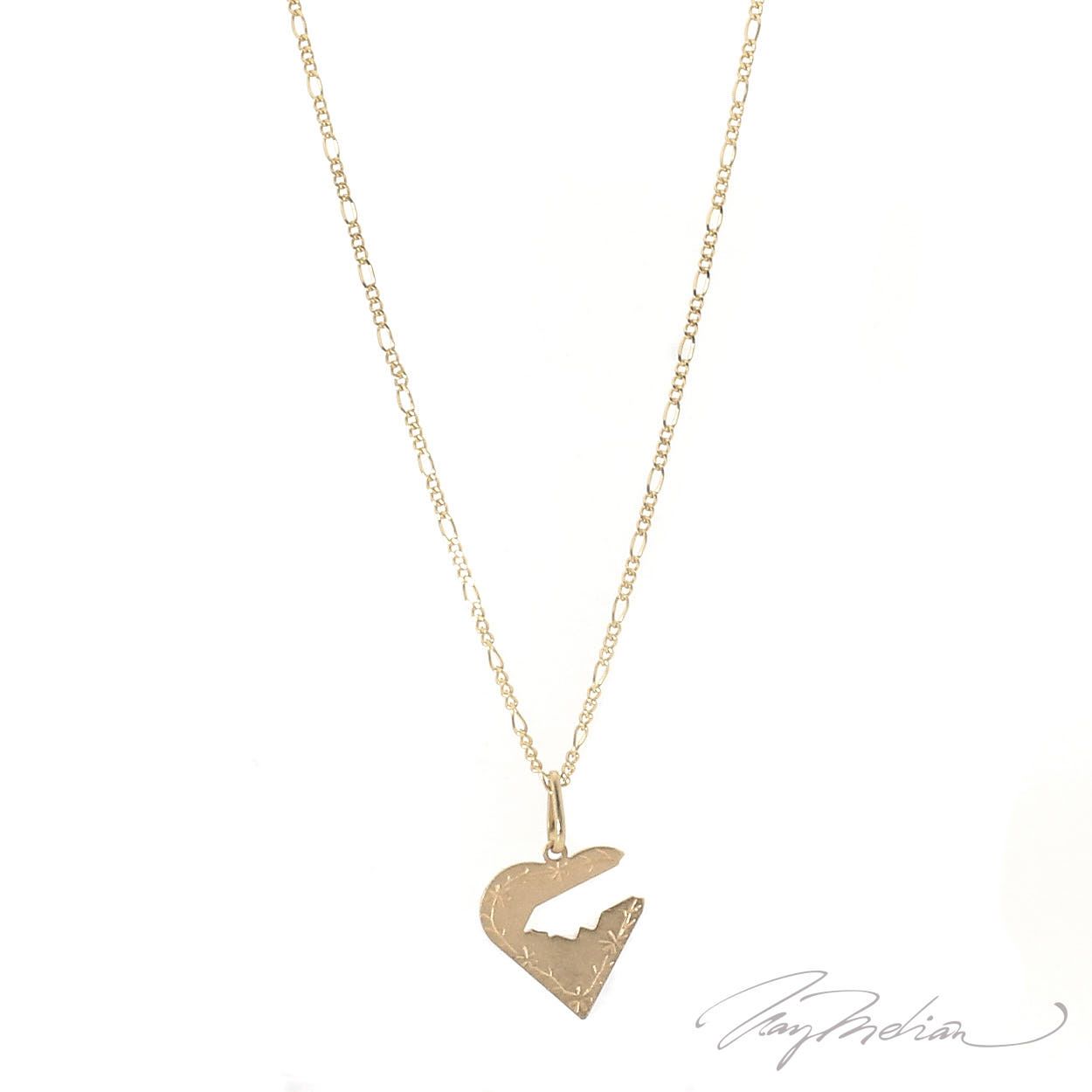 Collar CORAZ3 Oro Laminado de 18K de la colección Alcalá de Henares
