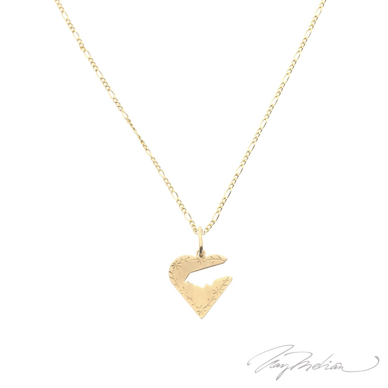 Collar CORAZ3 Oro Laminado de 18K de la colección Alcalá de Henares