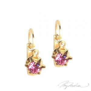 Pendientes Antiq Rosa de Oro Laminado de 18K de la colección Alcalá de Henares
