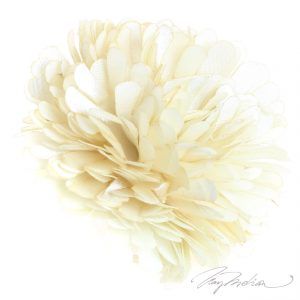 Anillo de Bisutería Flor de Tela FLOR2 Beige de la Colección CORONA