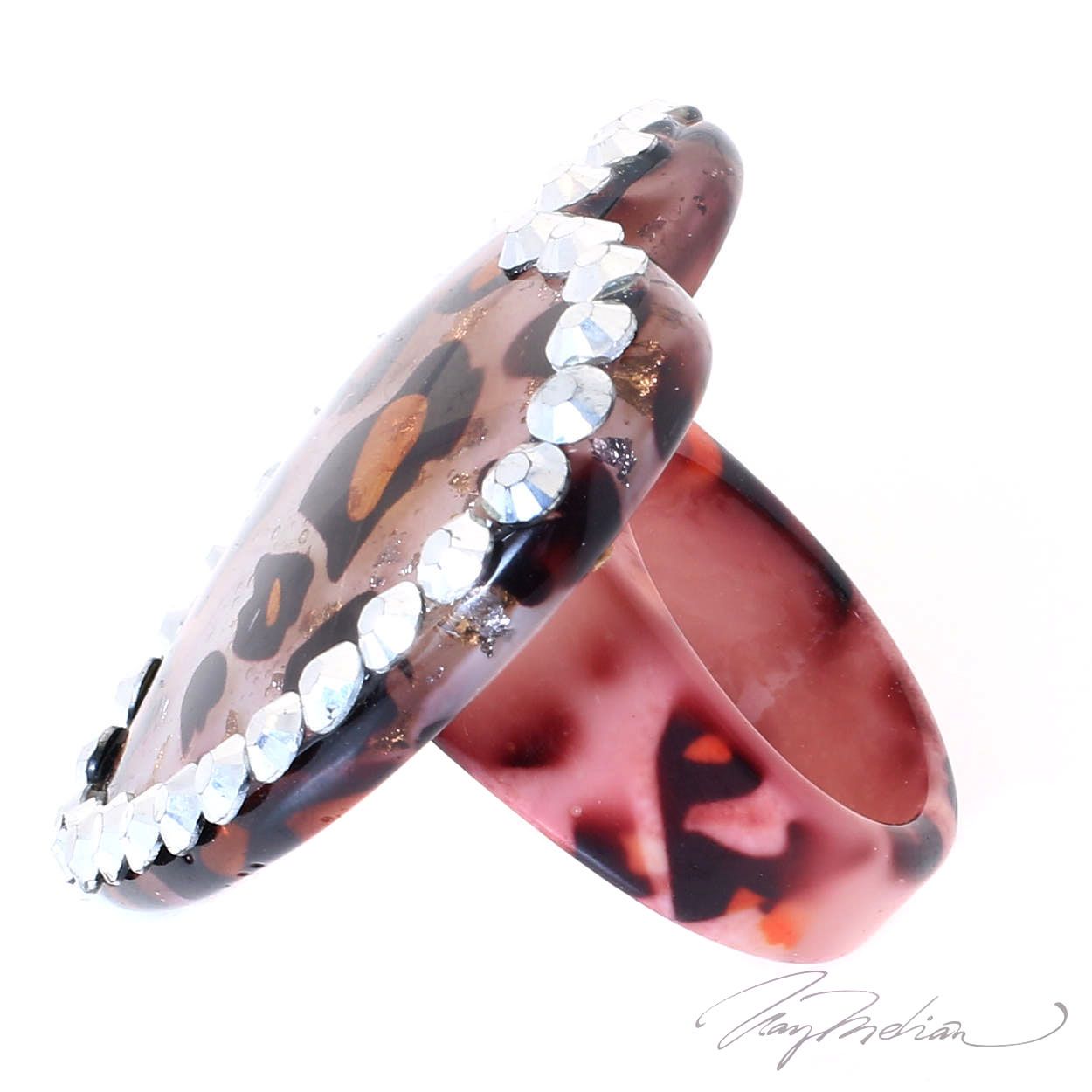 Anillo de Metacrilato CORAZ1 Animal Print de la Colección CORONA VENCIDA - Imagen 2