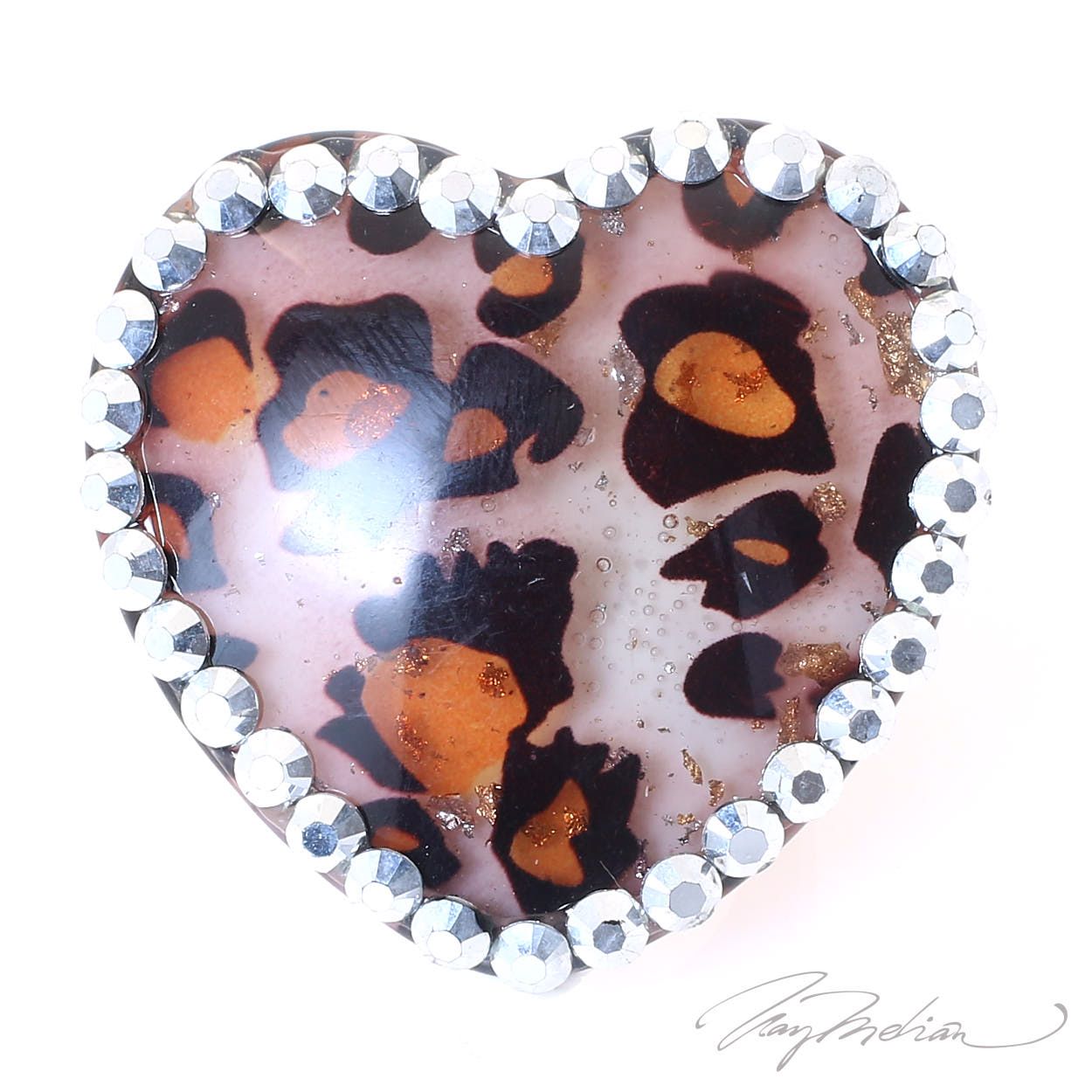 Anillo de Metacrilato CORAZ1 Animal Print de la Colección CORONA VENCIDA - Imagen 3