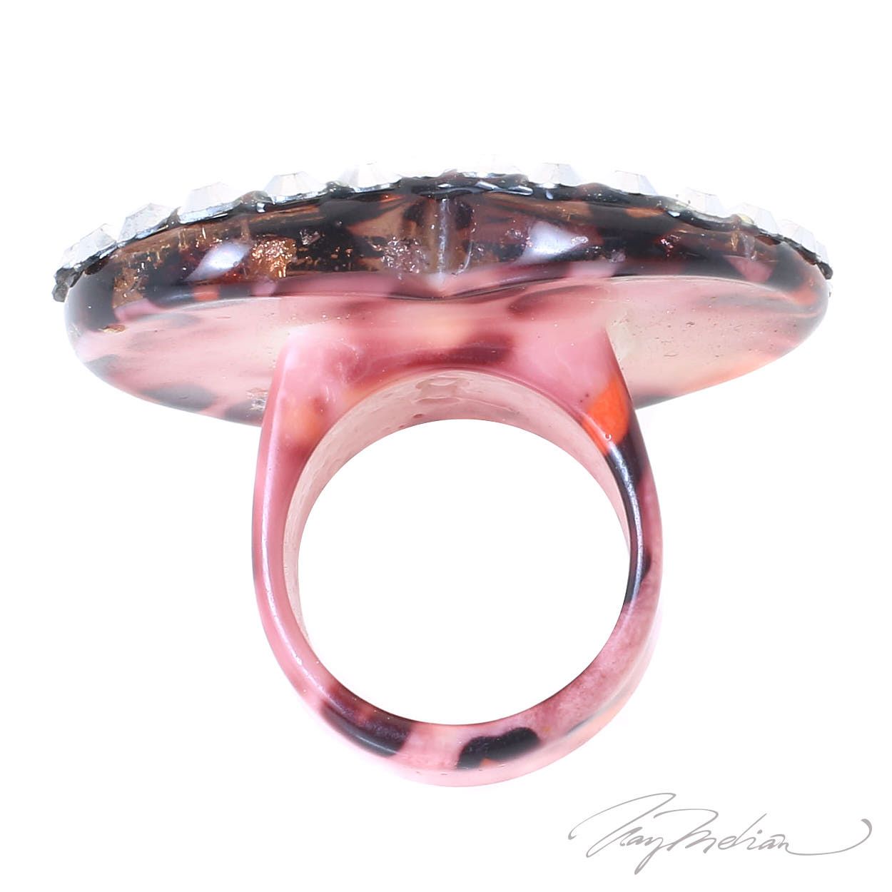 Anillo de Metacrilato CORAZ1 Animal Print de la Colección CORONA VENCIDA - Imagen 4