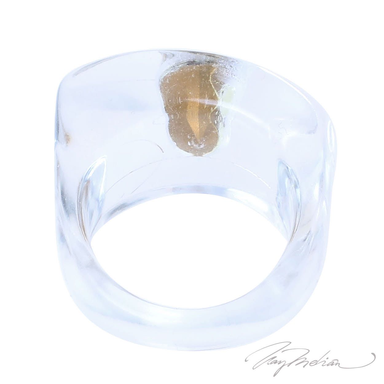 Anillo de Diseño Metacrilato Transparente METAREC de la Colección CORONA - Imagen 4