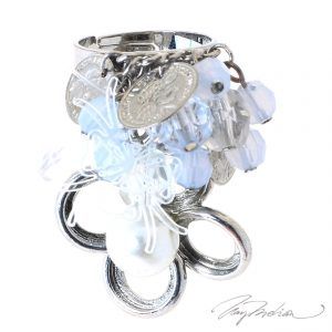 Anillo de Diseño GUINDAFLOR Azul de la Colección CORONA