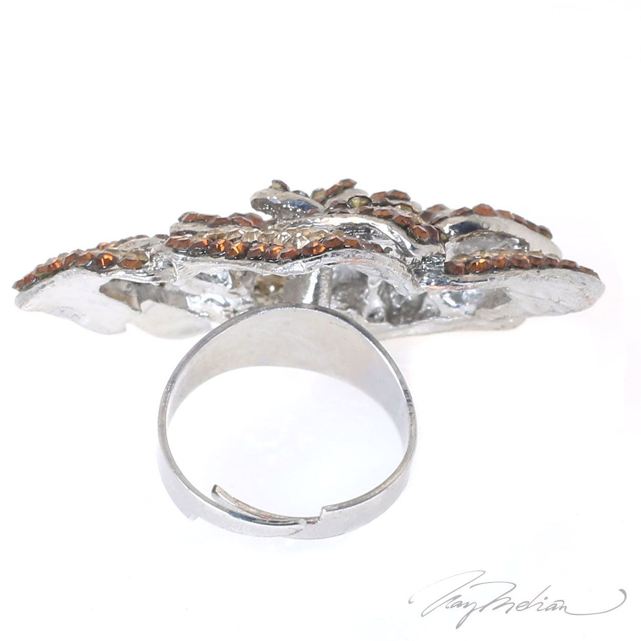 Anillo de Diseño FLORSWARO Marron de la Colección CORONA - Imagen 3