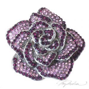 Anillo de Diseño FLORSWARO Violeta de la Colección CORONA