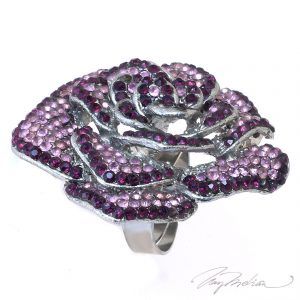 Anillo de Diseño FLORSWARO Violeta de la Colección CORONA