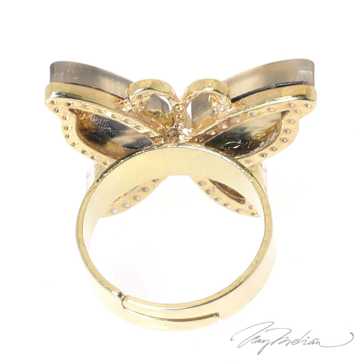 Anillo de Bisutería Carey con Mariposa CAREY2 de la Colección CORONA - Imagen 4