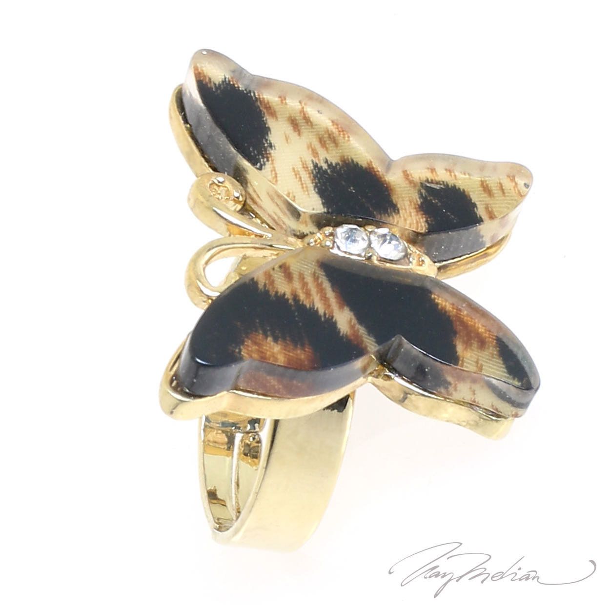 Anillo de Bisutería Carey con Mariposa CAREY2 de la Colección CORONA