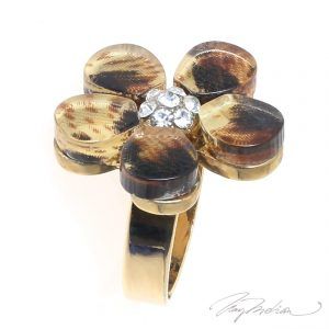 Anillo de Bisutería Carey con Flor CAREYFLOR de la Colección CORONA