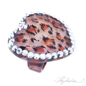 Anillo de Metacrilato en Corazon CORAZ4 de la Colección CORONA