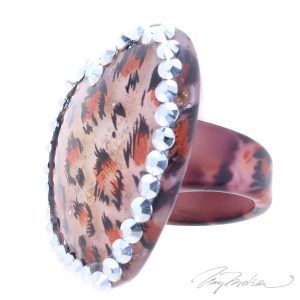 Anillo de Metacrilato en Corazon CORAZ4 de la Colección CORONA