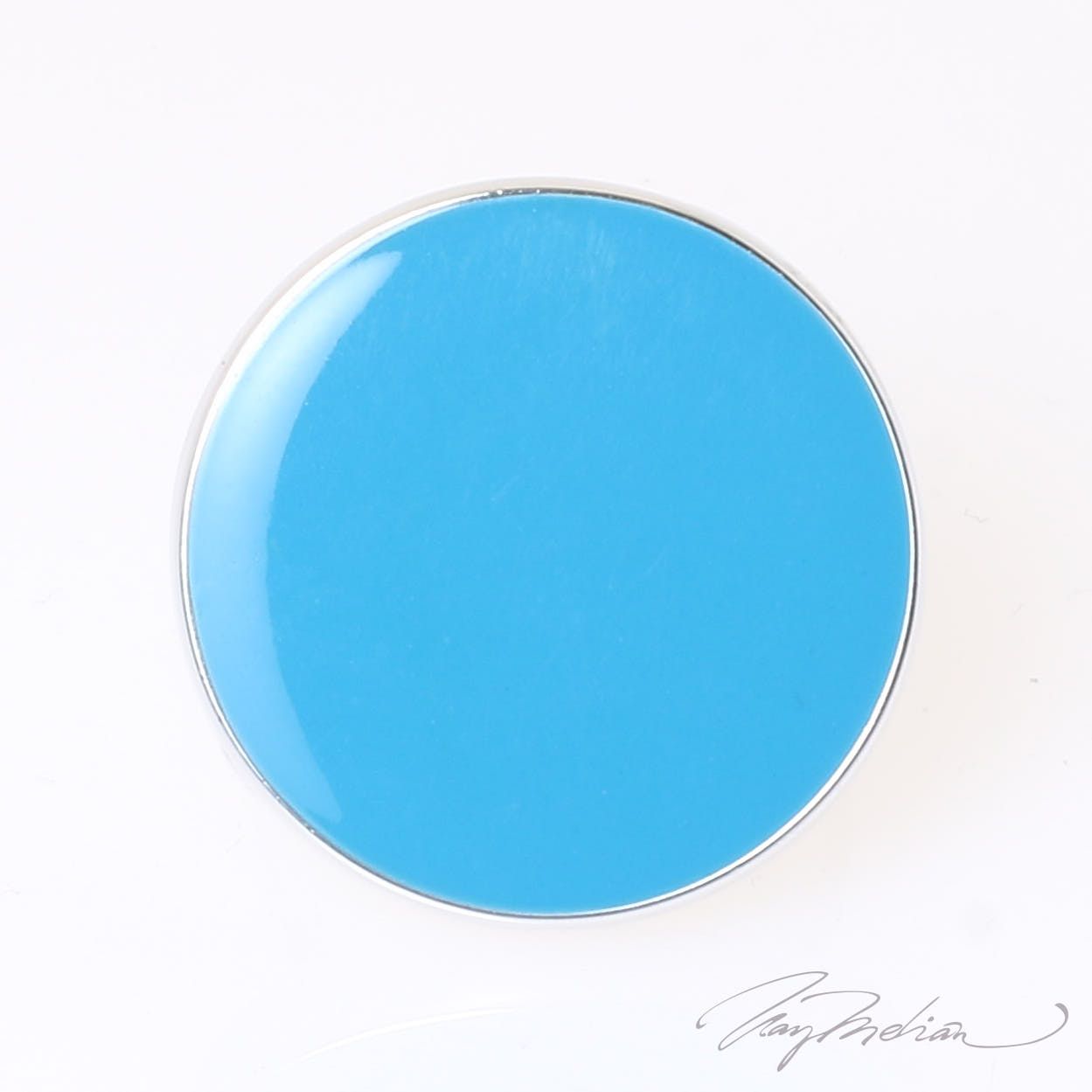 Anillo de Rodio y Esmalte Azul CIRCES de la Colección CORONA - Imagen 3