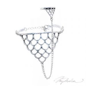 Pulsera de Diseño Indi INDIANILLO Plata antiguo de la Colección CORONA