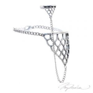 Pulsera de Diseño Indi INDIANILLO Plata antiguo de la Colección CORONA