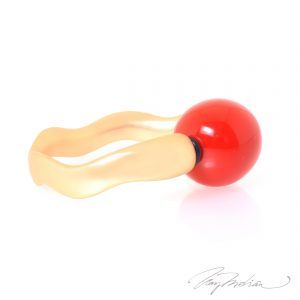 Pulsera Vanguardista VIVICUR en Rojo de la Colección CORONA
