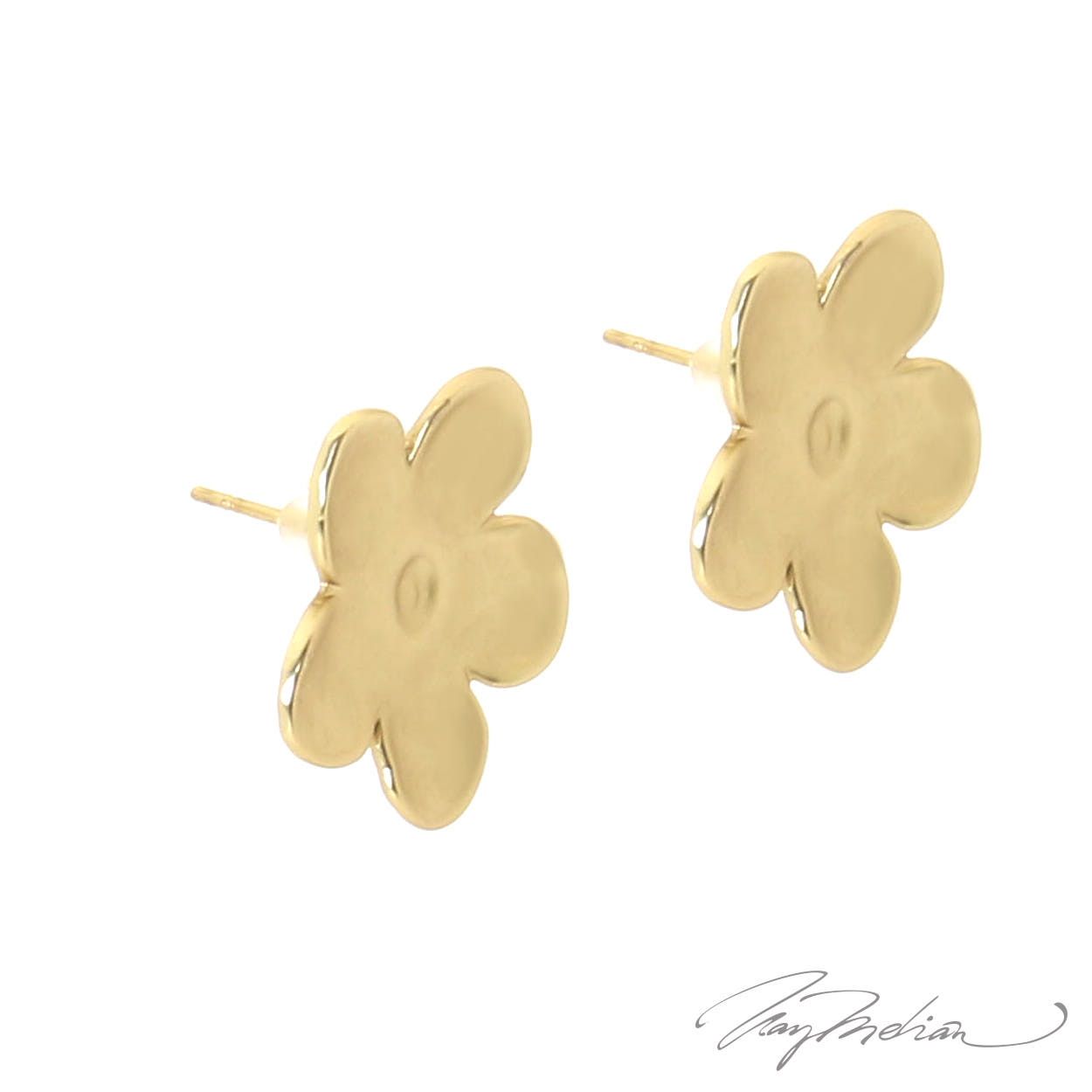 Pendientes Asimétricos Flores de Granada de la Colección Descon - Imagen 5