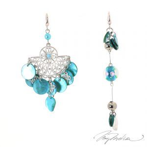 Pendientes Asimétricos Nacar de Murcia de la Colección Descon