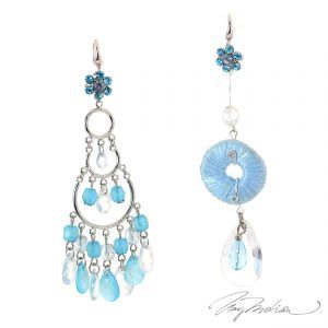Pendientes Asimétricos Cristal de Murcia de la Colección Descon