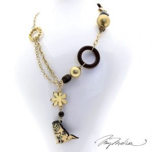 Collar con colgante de figura personalizable 4cm
