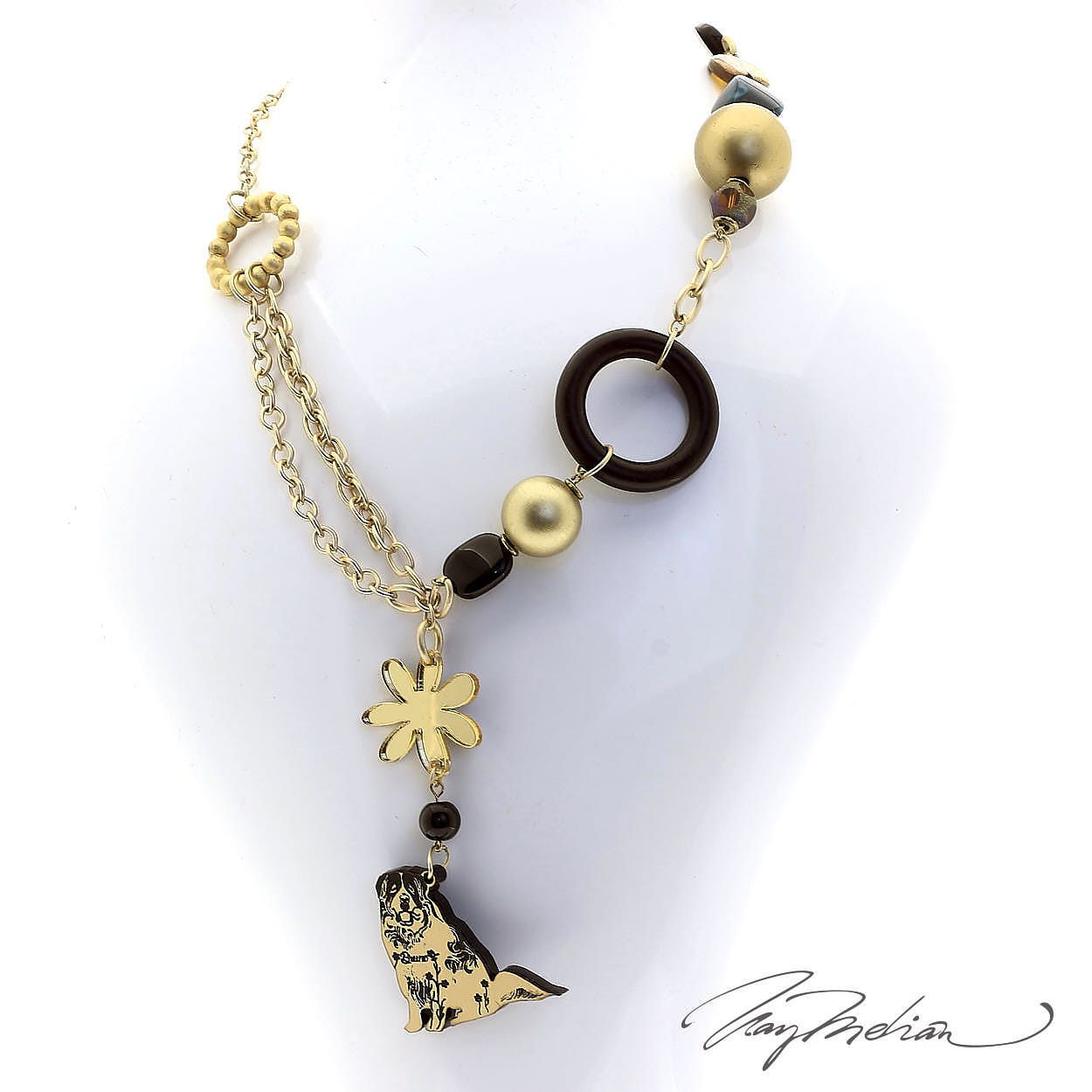 Collar con colgante de figura personalizable 4cm