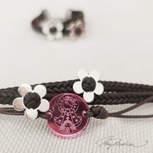 Pulsera Personalizada 3TRENZFLO Virgen de Guadalupe. Personalizable