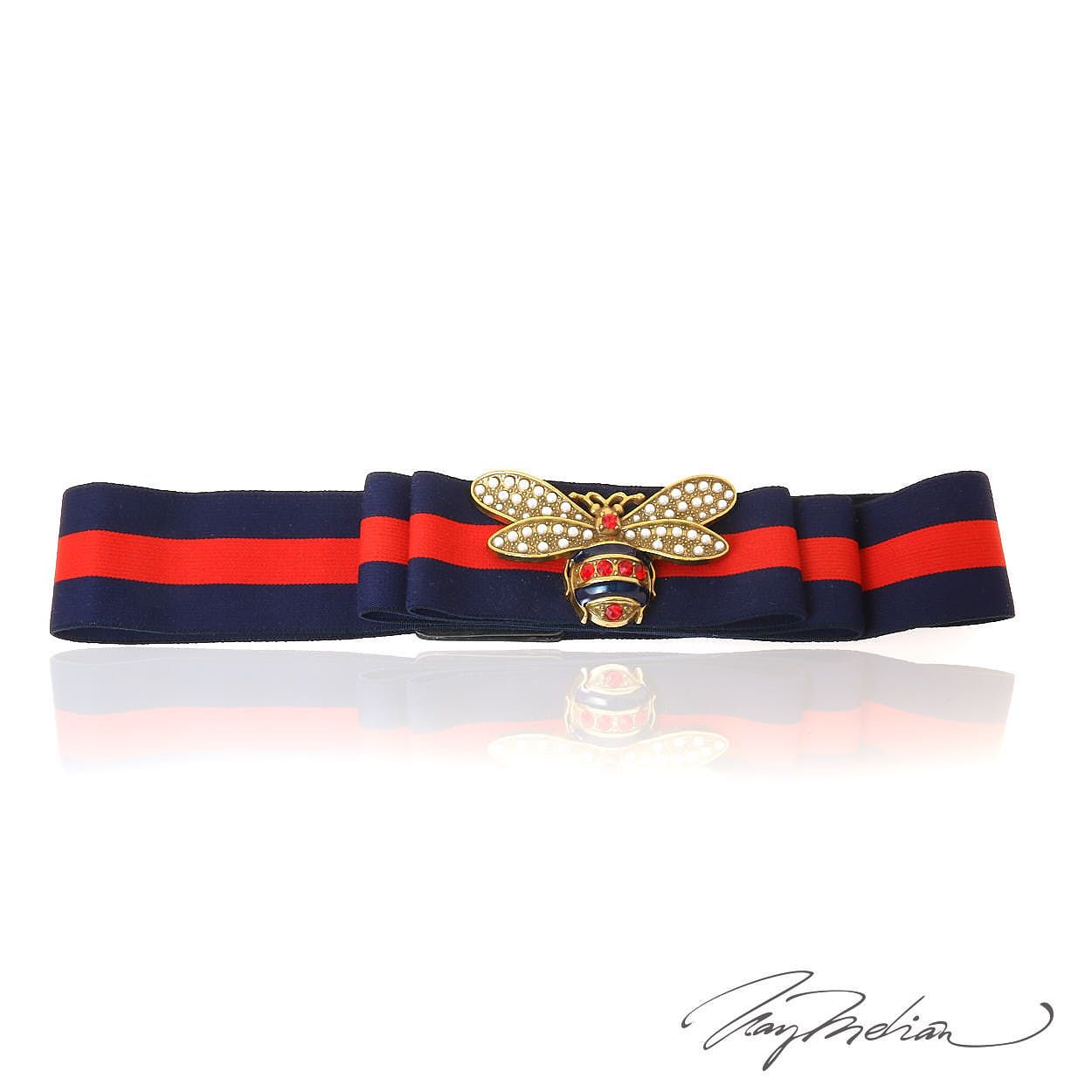 Cinturon ajustable y elástico ABEJA Azul