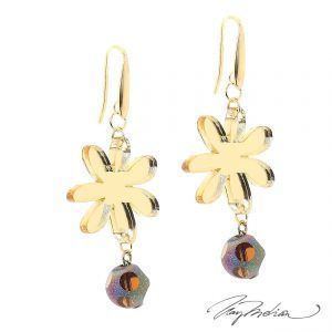 Pendientes Primavera Milano1 en Carey personalizado. Inspirado en Milán