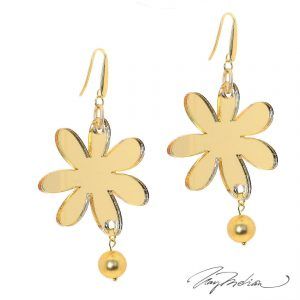 Pendientes Primavera Milano 2 en Carey personalizado. Inspirado en Milán