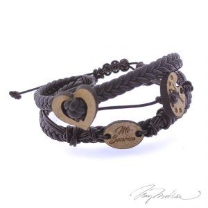 Pulsera 2TRENZ personalizada en Madera